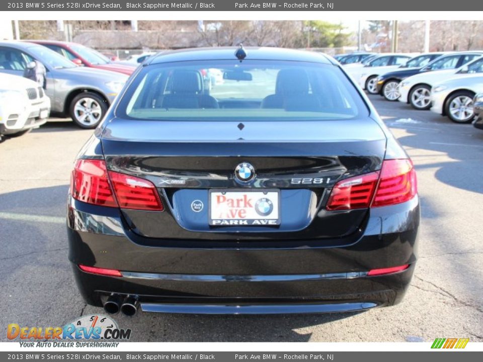 2013 BMW 5 Series 528i xDrive Sedan Black Sapphire Metallic / Black Photo #4