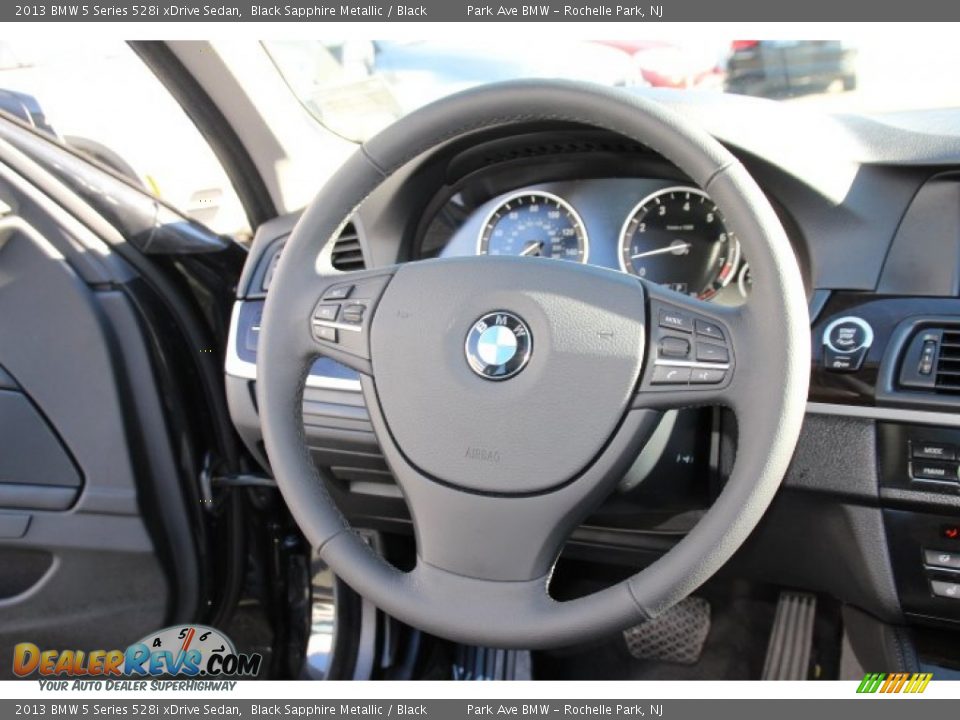 2013 BMW 5 Series 528i xDrive Sedan Black Sapphire Metallic / Black Photo #16