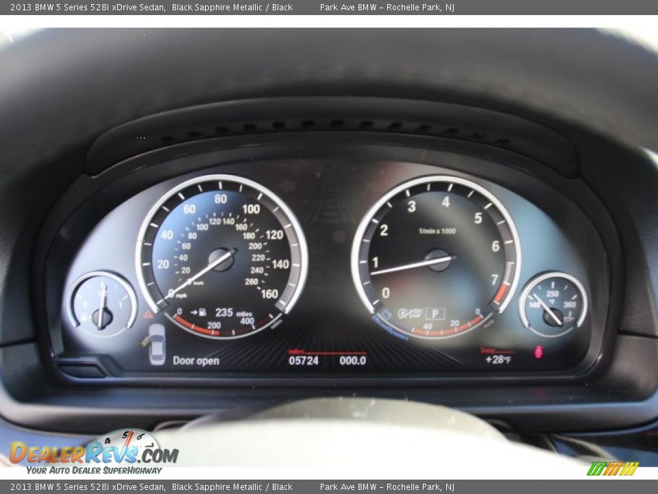 2013 BMW 5 Series 528i xDrive Sedan Black Sapphire Metallic / Black Photo #19