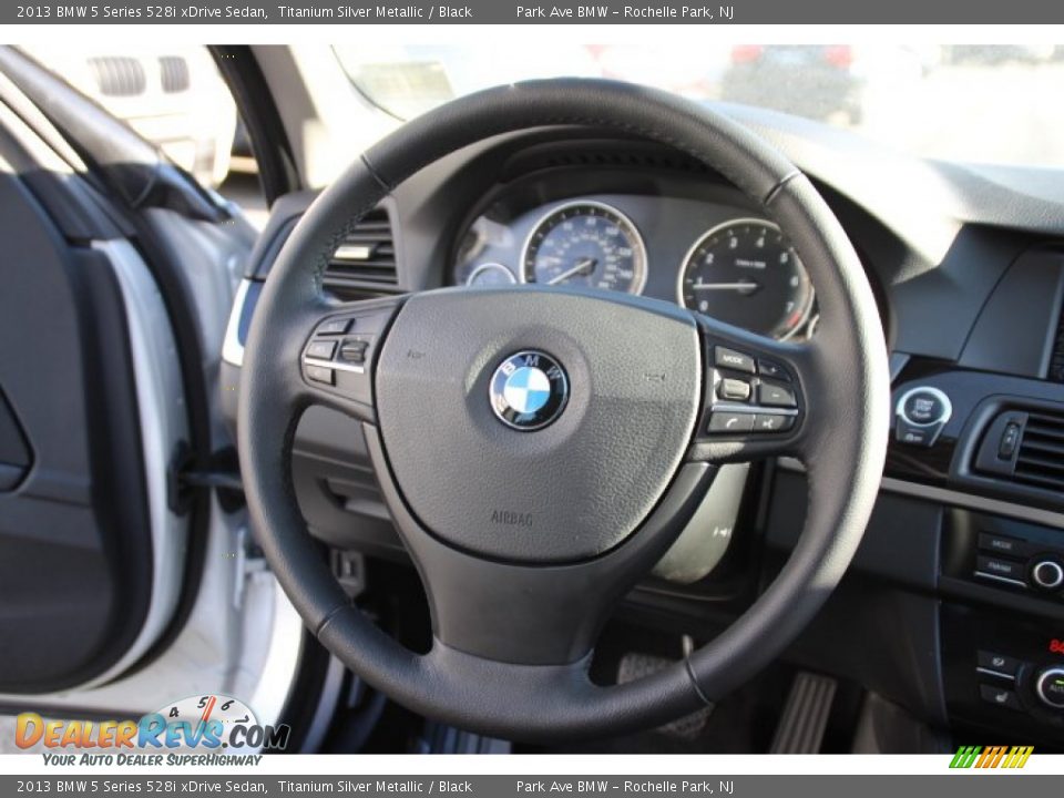 2013 BMW 5 Series 528i xDrive Sedan Titanium Silver Metallic / Black Photo #16