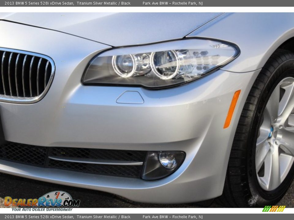 2013 BMW 5 Series 528i xDrive Sedan Titanium Silver Metallic / Black Photo #30