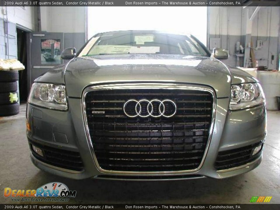 2009 Audi A6 3.0T quattro Sedan Condor Grey Metallic / Black Photo #2