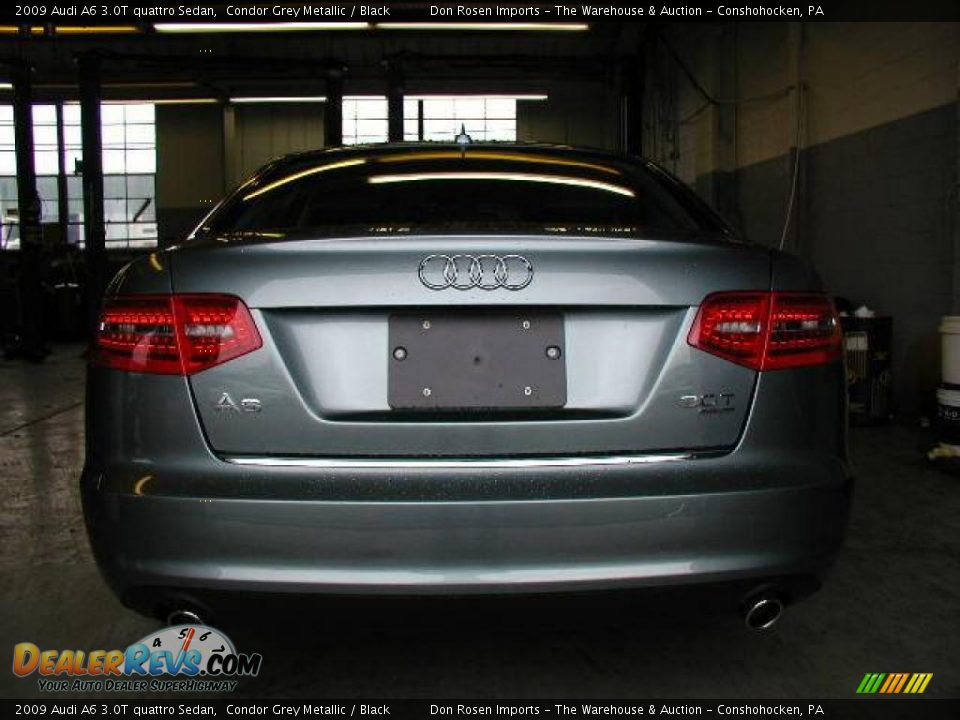 2009 Audi A6 3.0T quattro Sedan Condor Grey Metallic / Black Photo #3