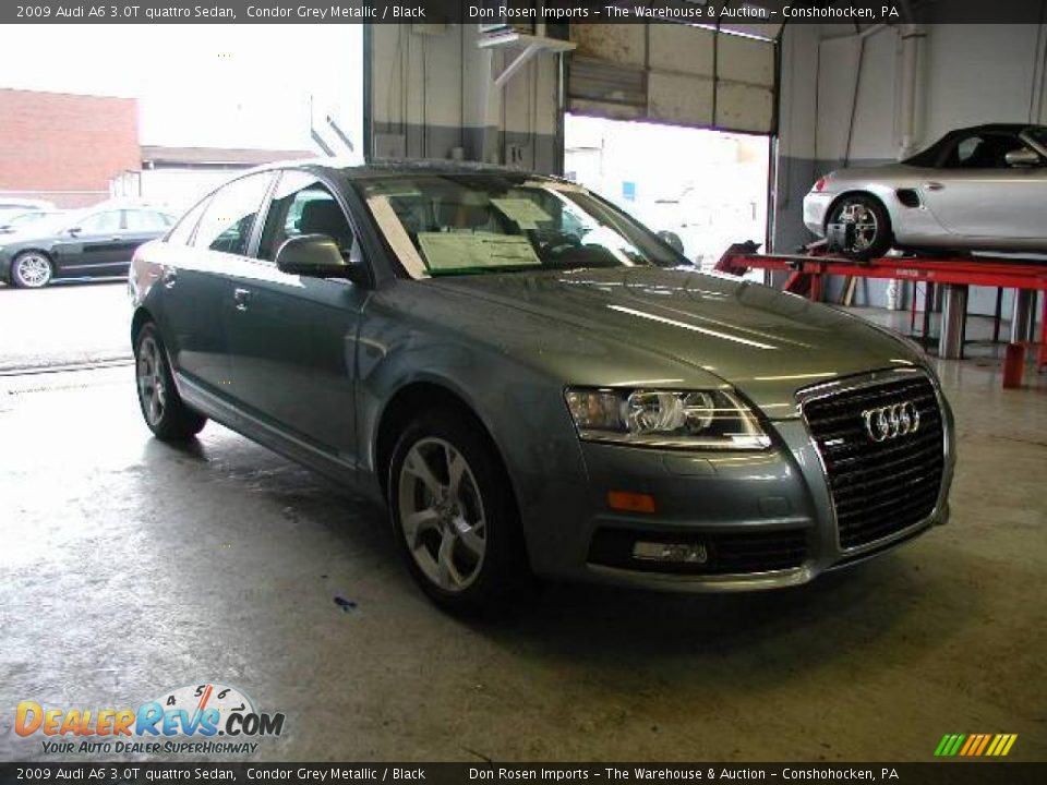 2009 Audi A6 3.0T quattro Sedan Condor Grey Metallic / Black Photo #4