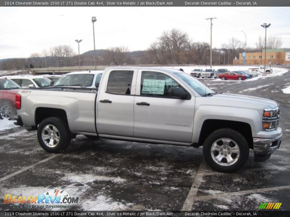 2014 Chevrolet Silverado 1500 LT Z71 Double Cab 4x4 Silver Ice Metallic / Jet Black/Dark Ash Photo #3