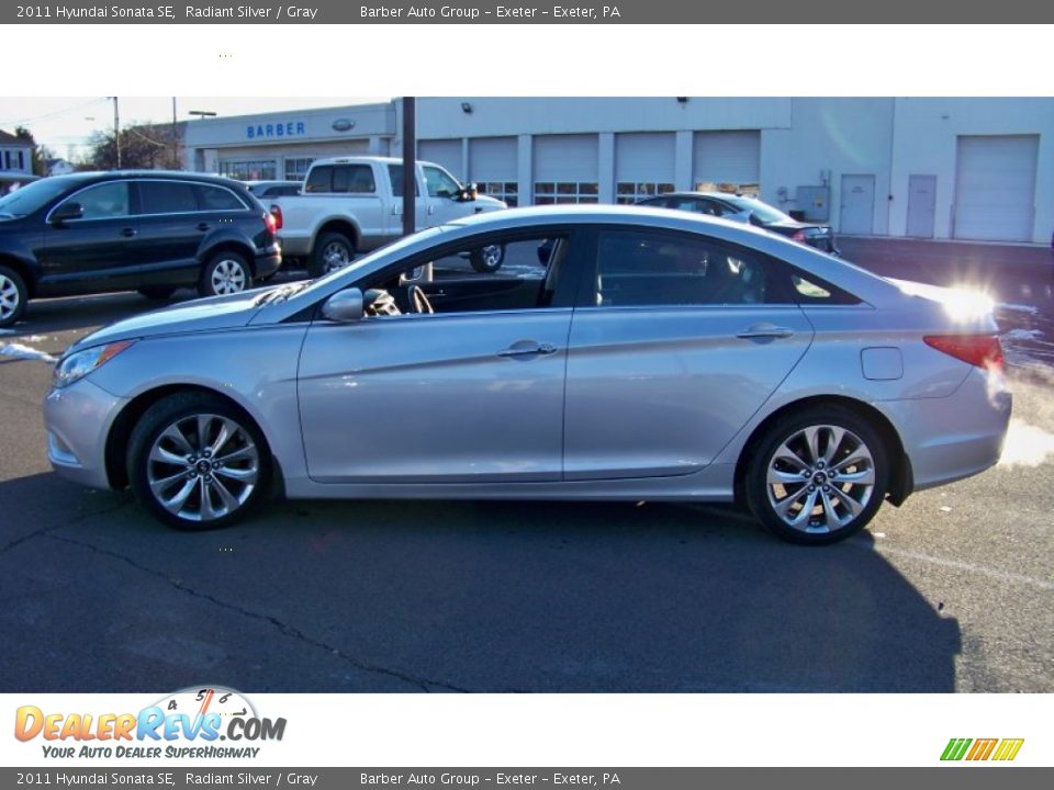 2011 Hyundai Sonata SE Radiant Silver / Gray Photo #8