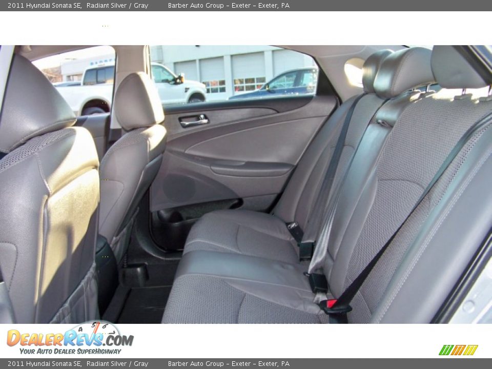 2011 Hyundai Sonata SE Radiant Silver / Gray Photo #15