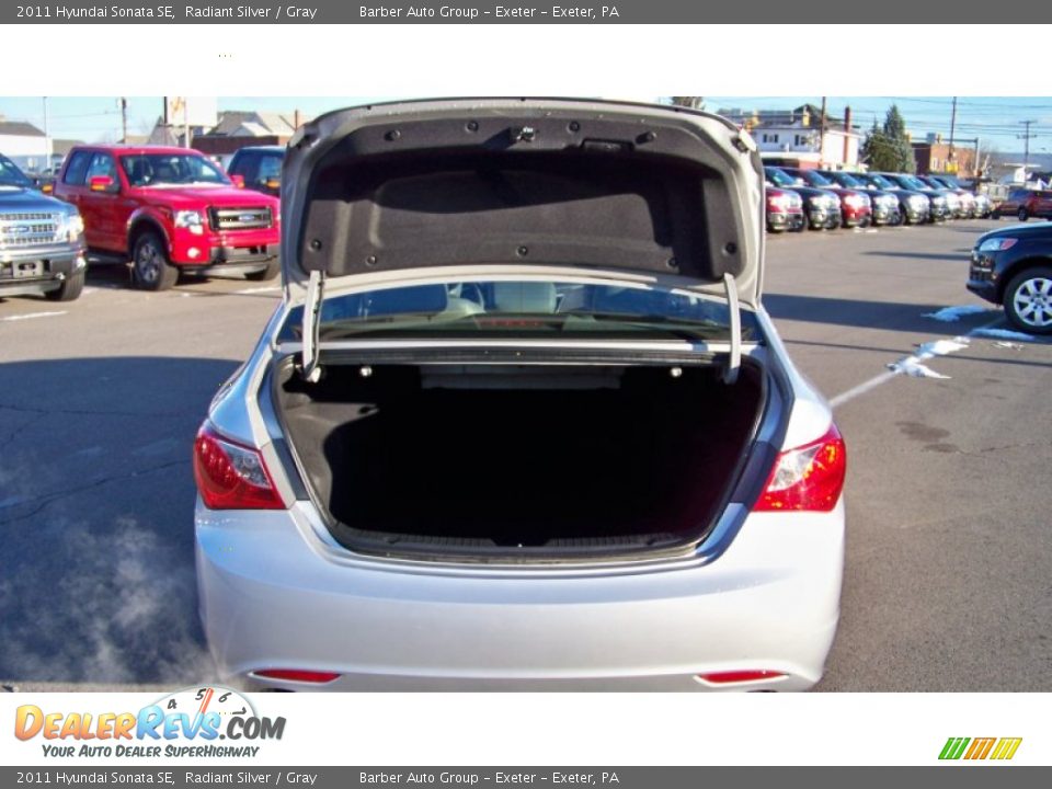 2011 Hyundai Sonata SE Radiant Silver / Gray Photo #16