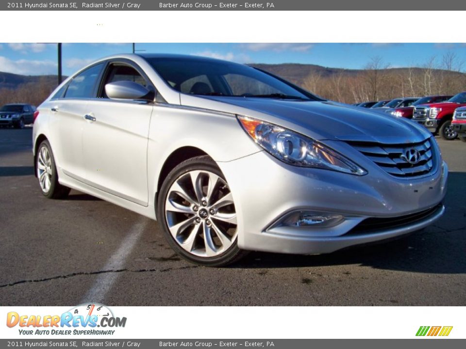 2011 Hyundai Sonata SE Radiant Silver / Gray Photo #20