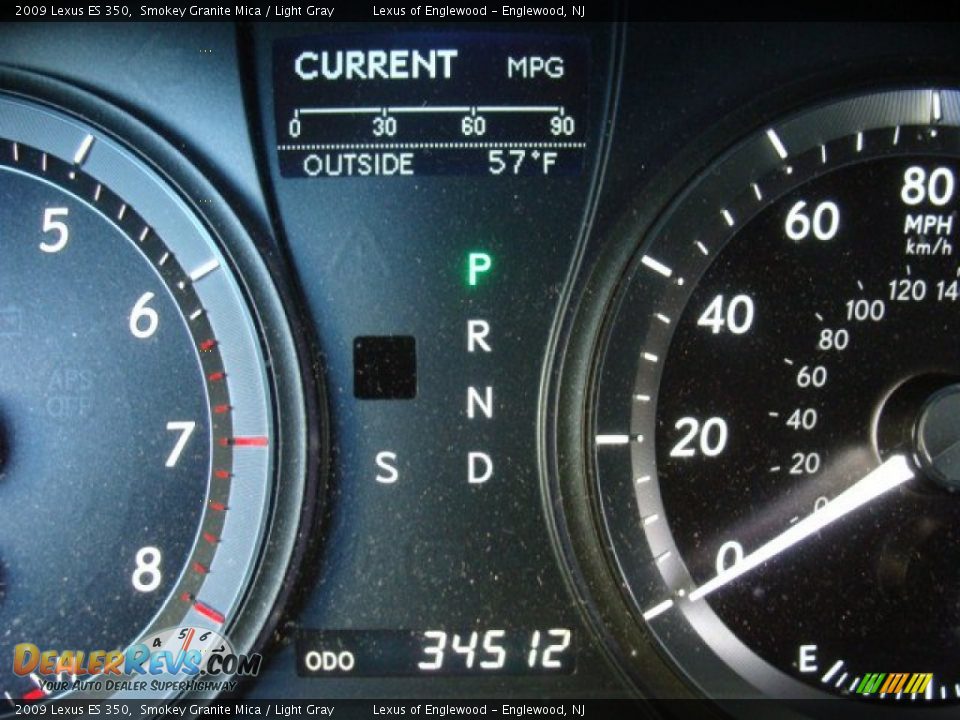 2009 Lexus ES 350 Smokey Granite Mica / Light Gray Photo #16