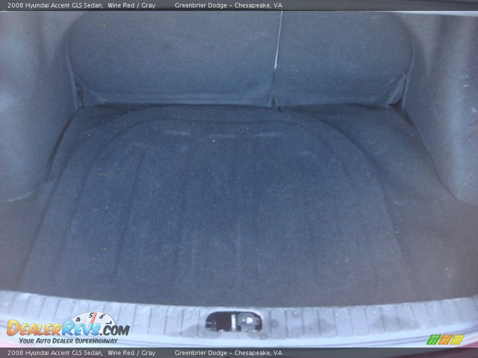 2008 Hyundai Accent GLS Sedan Wine Red / Gray Photo #23