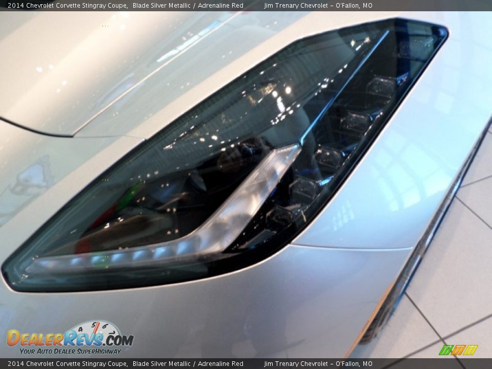 2014 Chevrolet Corvette Stingray Coupe Blade Silver Metallic / Adrenaline Red Photo #4