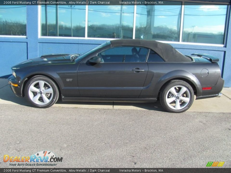 2008 Ford Mustang GT Premium Convertible Alloy Metallic / Dark Charcoal Photo #2