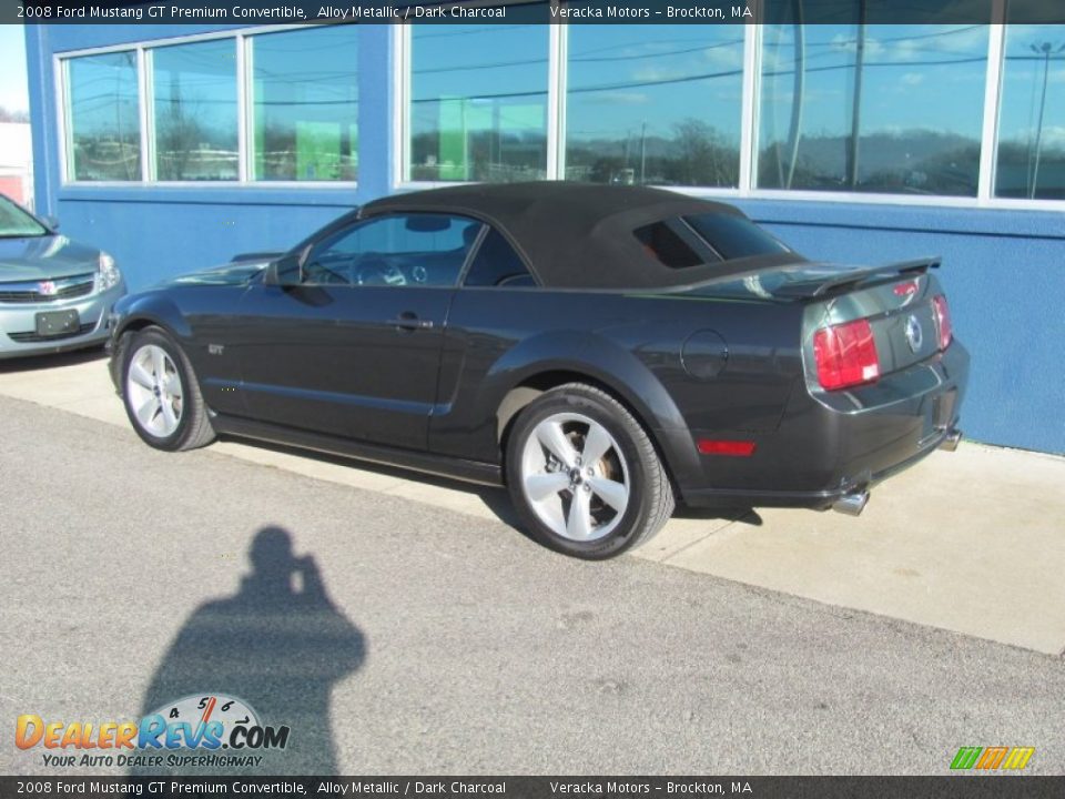 2008 Ford Mustang GT Premium Convertible Alloy Metallic / Dark Charcoal Photo #3