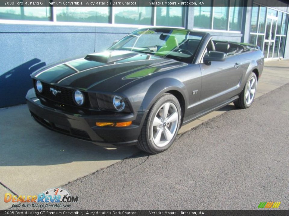 2008 Ford Mustang GT Premium Convertible Alloy Metallic / Dark Charcoal Photo #5