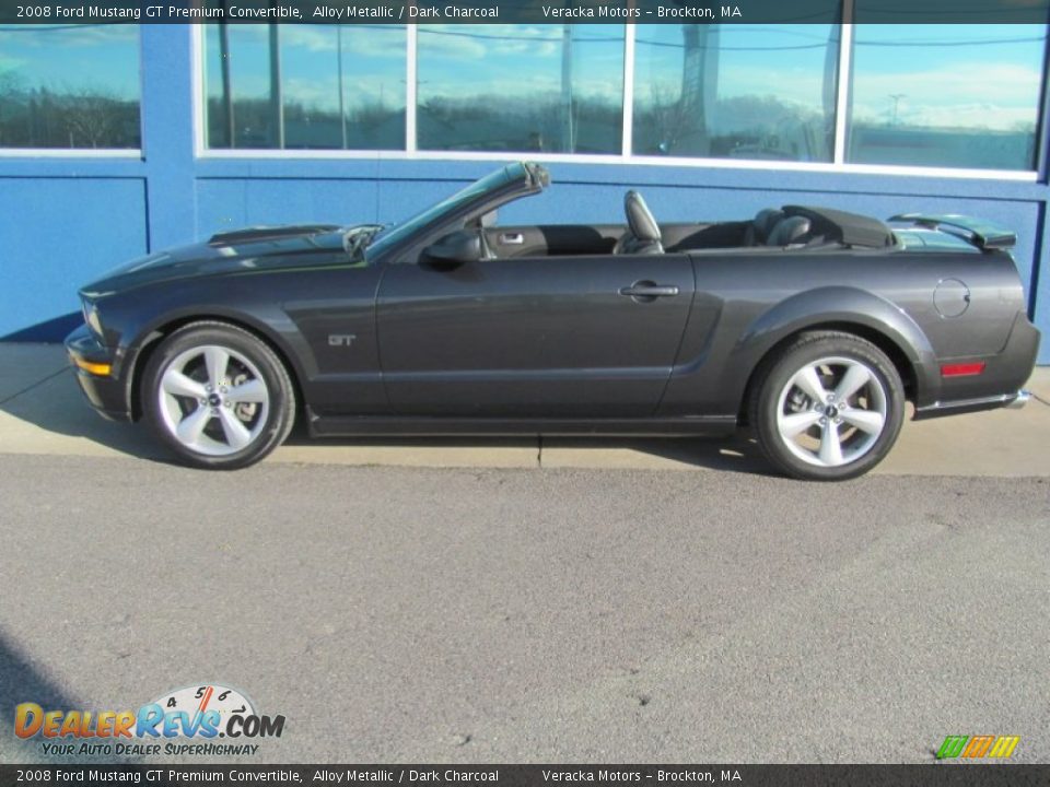 2008 Ford Mustang GT Premium Convertible Alloy Metallic / Dark Charcoal Photo #6