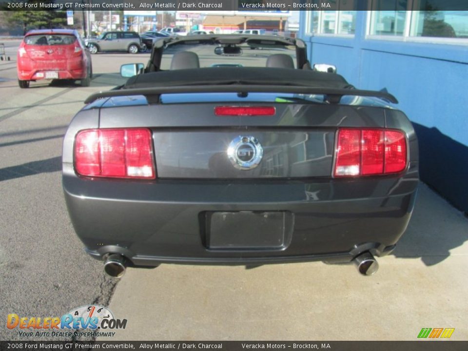 2008 Ford Mustang GT Premium Convertible Alloy Metallic / Dark Charcoal Photo #8