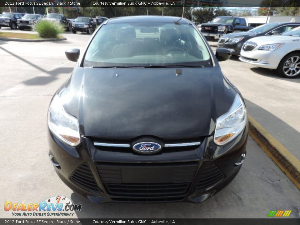 2012 Ford Focus SE Sedan Black / Stone Photo #2