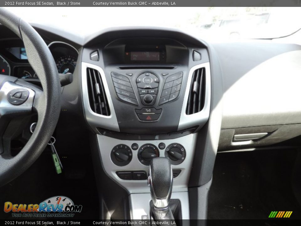 2012 Ford Focus SE Sedan Black / Stone Photo #14