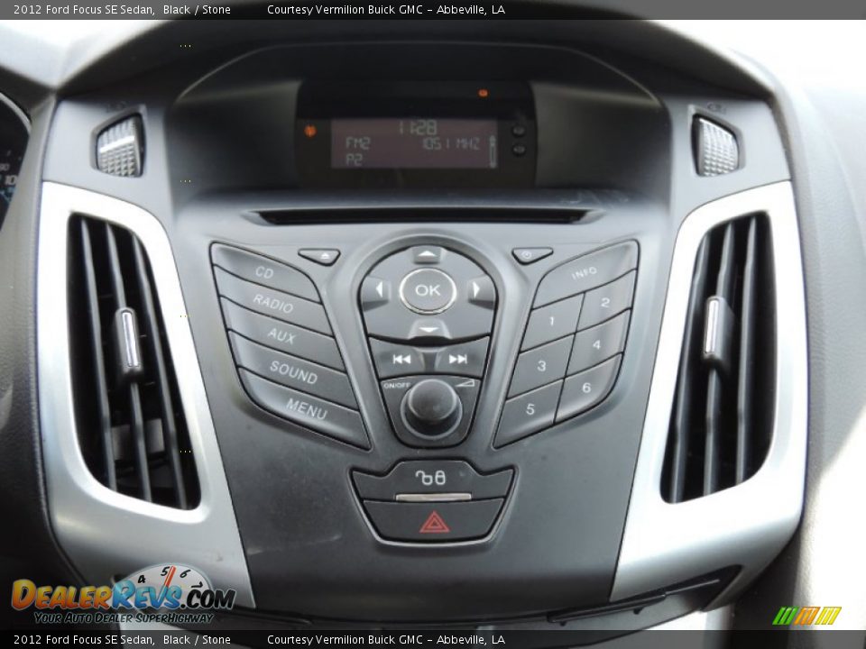 2012 Ford Focus SE Sedan Black / Stone Photo #15