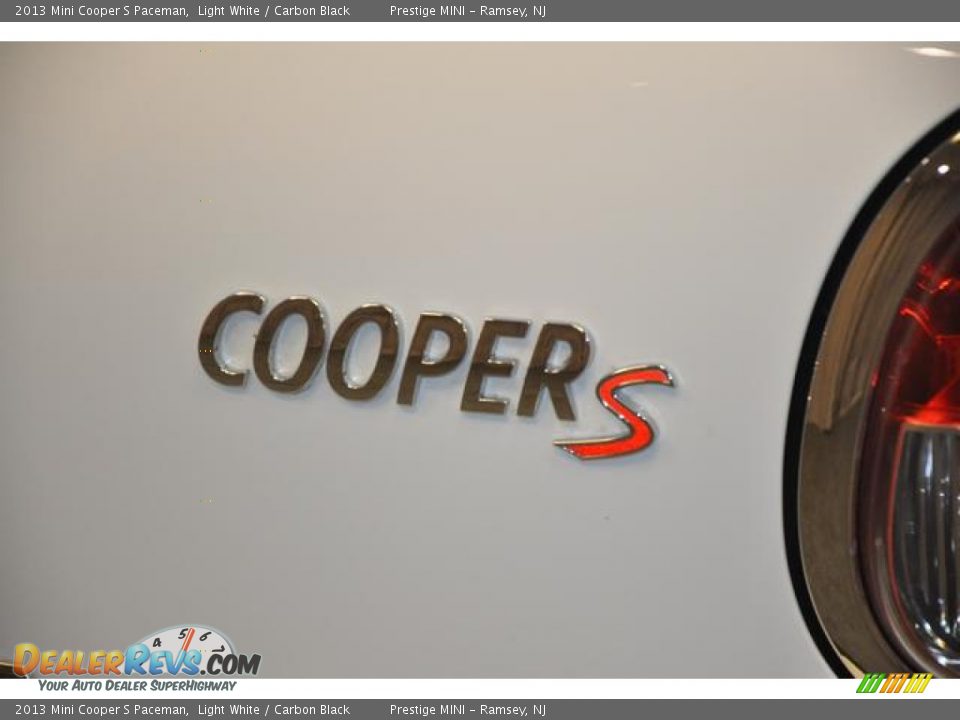 2013 Mini Cooper S Paceman Light White / Carbon Black Photo #13