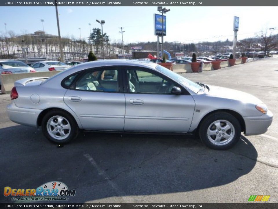 2004 Ford Taurus SES Sedan Silver Frost Metallic / Medium Graphite Photo #6