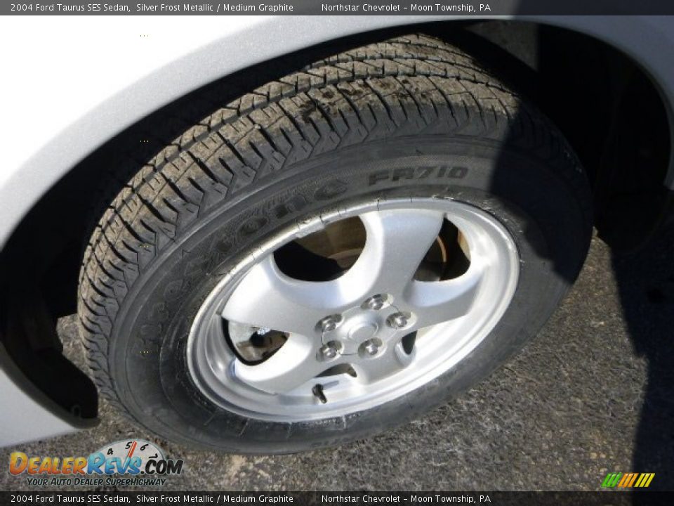 2004 Ford Taurus SES Sedan Silver Frost Metallic / Medium Graphite Photo #9