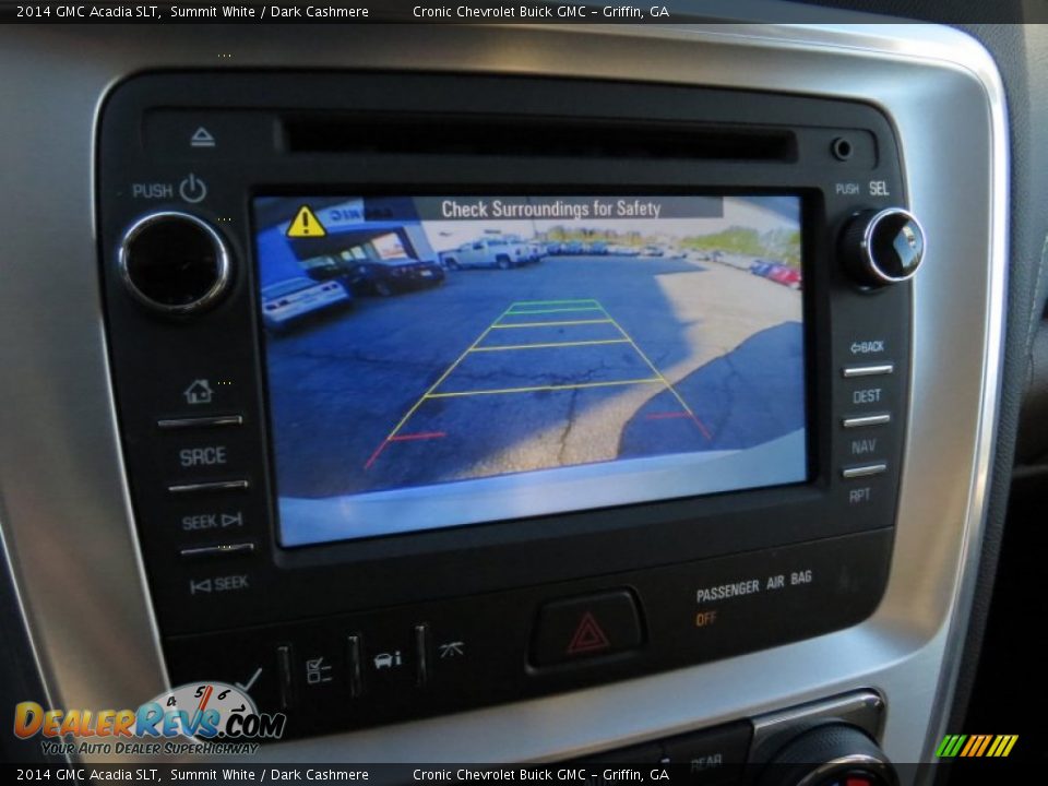 2014 GMC Acadia SLT Summit White / Dark Cashmere Photo #13