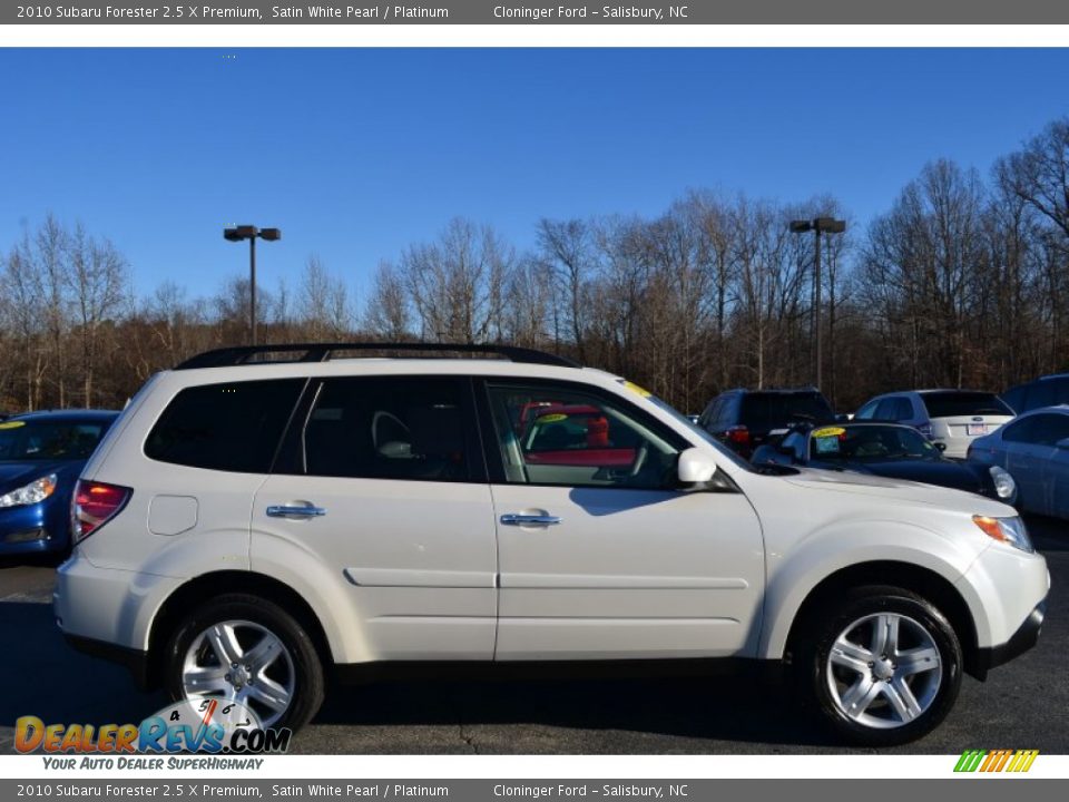 2010 Subaru Forester 2.5 X Premium Satin White Pearl / Platinum Photo #2