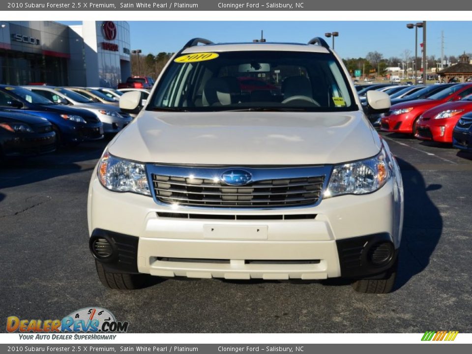 2010 Subaru Forester 2.5 X Premium Satin White Pearl / Platinum Photo #7