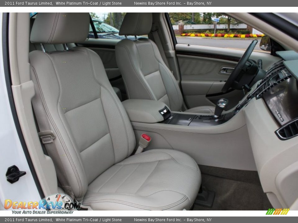 2011 Ford Taurus Limited White Platinum Tri-Coat / Light Stone Photo #10