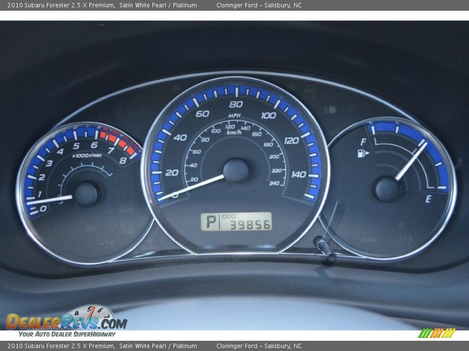 2010 Subaru Forester 2.5 X Premium Satin White Pearl / Platinum Photo #30
