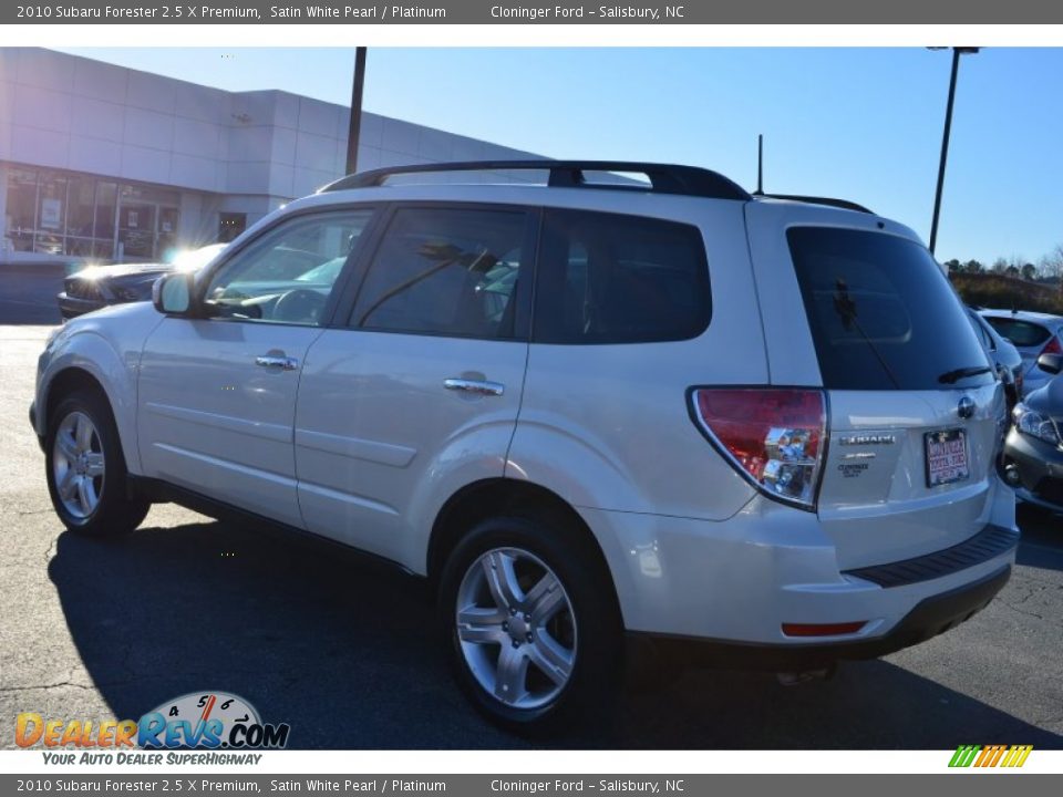 2010 Subaru Forester 2.5 X Premium Satin White Pearl / Platinum Photo #34