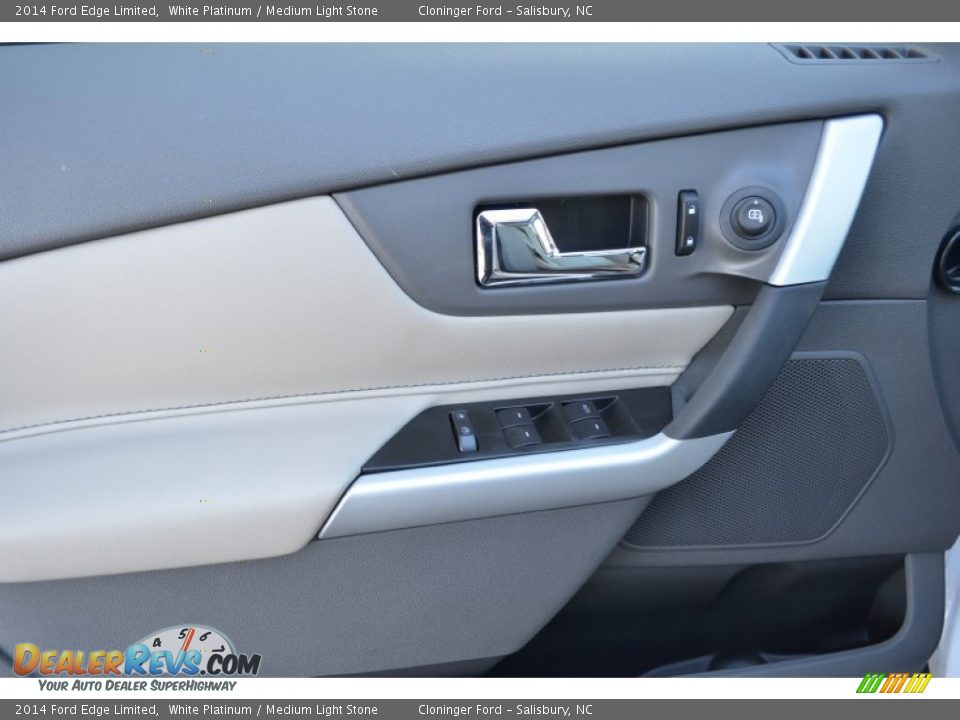 2014 Ford Edge Limited White Platinum / Medium Light Stone Photo #4