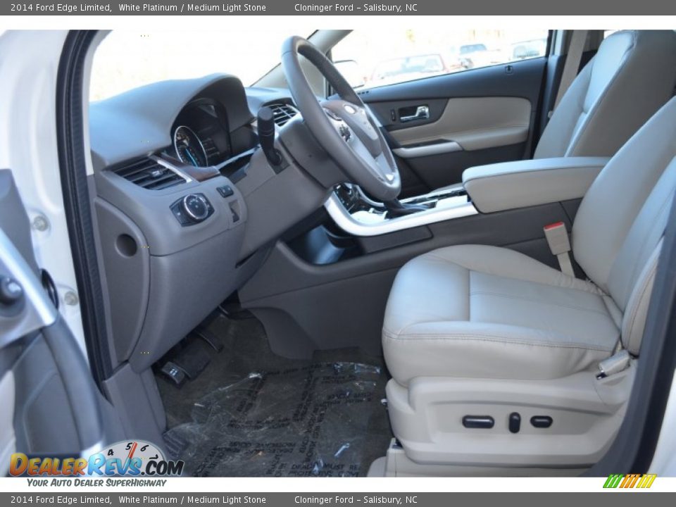 2014 Ford Edge Limited White Platinum / Medium Light Stone Photo #5