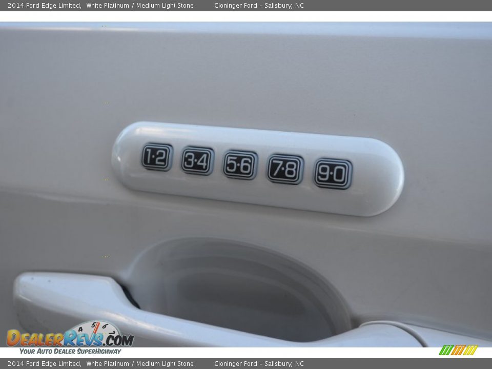 2014 Ford Edge Limited White Platinum / Medium Light Stone Photo #13