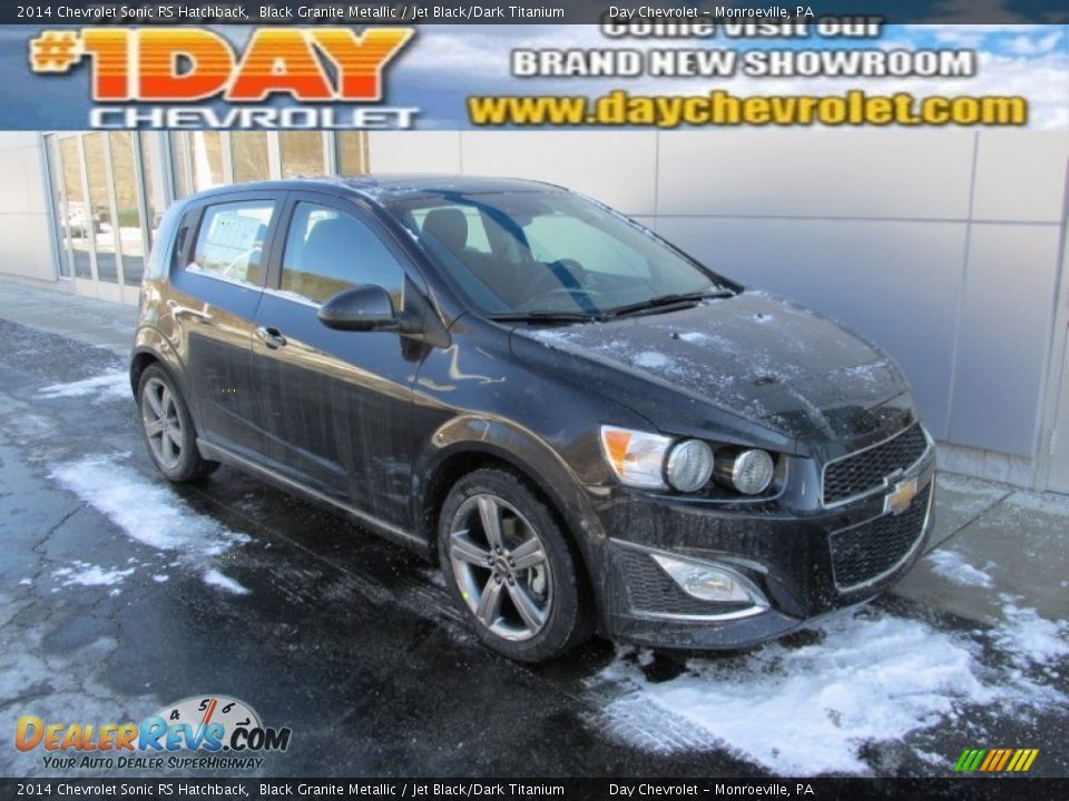 2014 Chevrolet Sonic RS Hatchback Black Granite Metallic / Jet Black/Dark Titanium Photo #1
