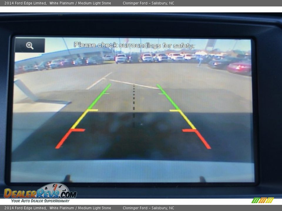 2014 Ford Edge Limited White Platinum / Medium Light Stone Photo #19