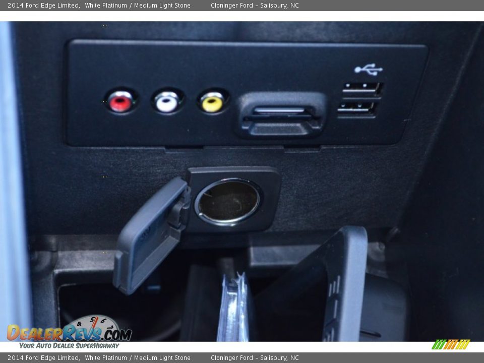 2014 Ford Edge Limited White Platinum / Medium Light Stone Photo #22