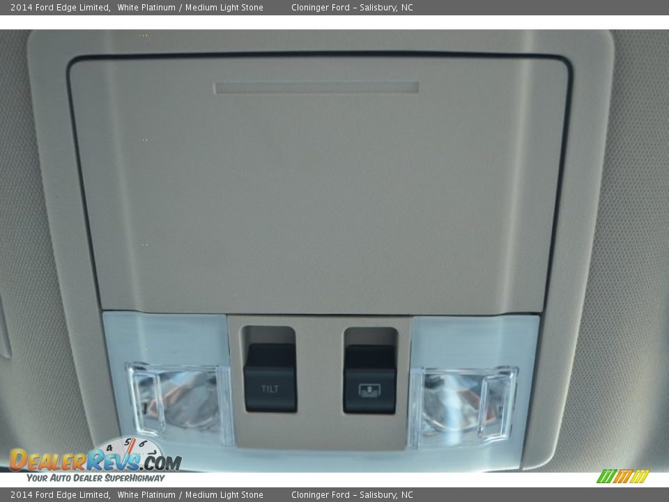 2014 Ford Edge Limited White Platinum / Medium Light Stone Photo #24
