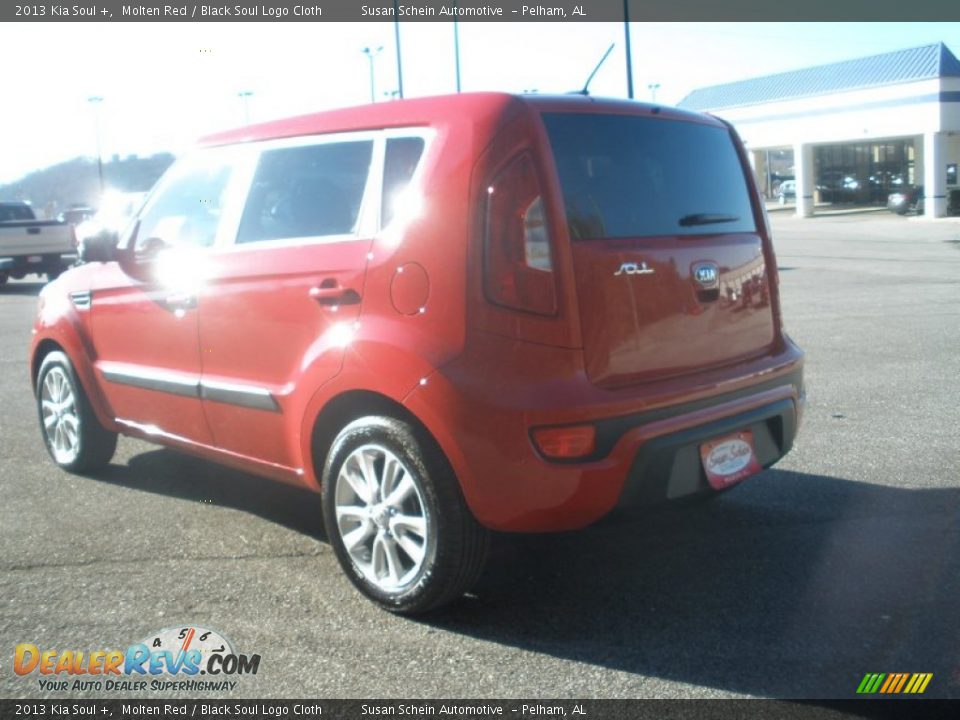 2013 Kia Soul + Molten Red / Black Soul Logo Cloth Photo #5