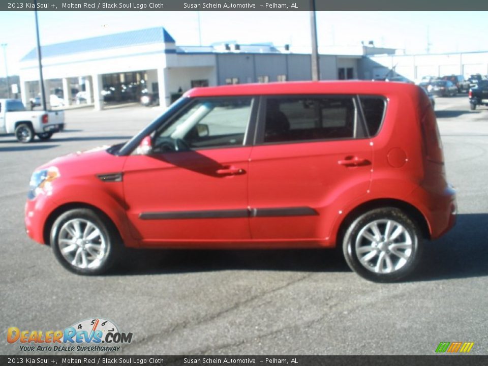 2013 Kia Soul + Molten Red / Black Soul Logo Cloth Photo #6