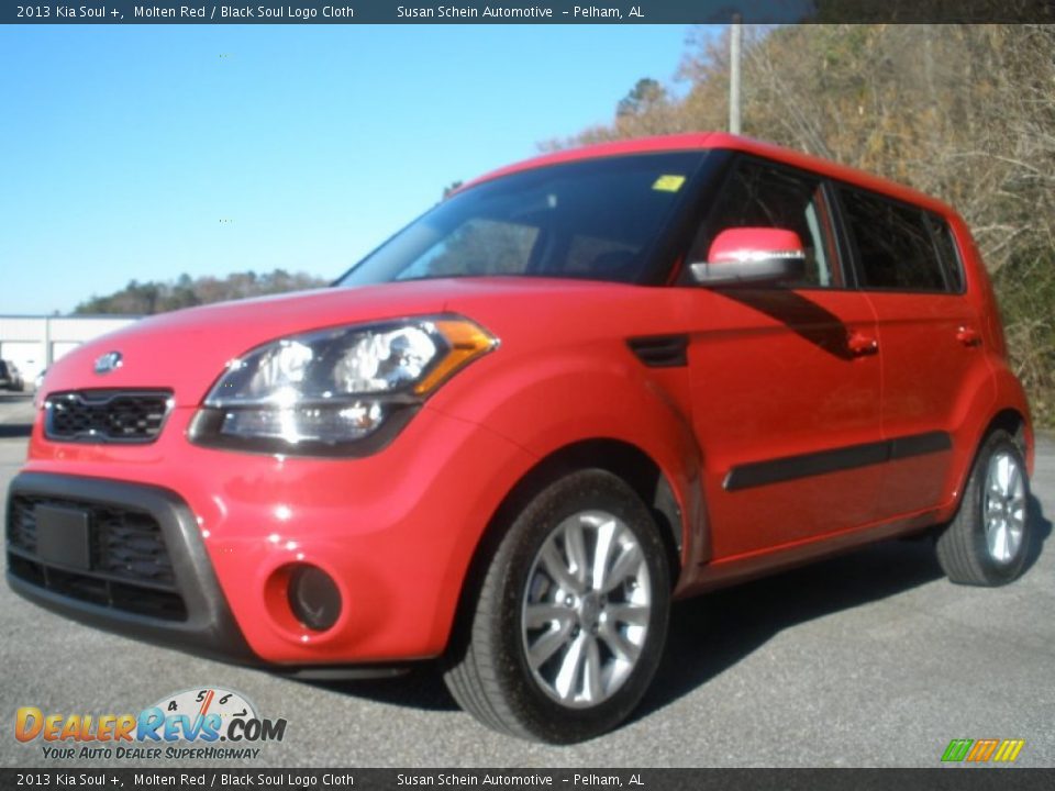 2013 Kia Soul + Molten Red / Black Soul Logo Cloth Photo #7