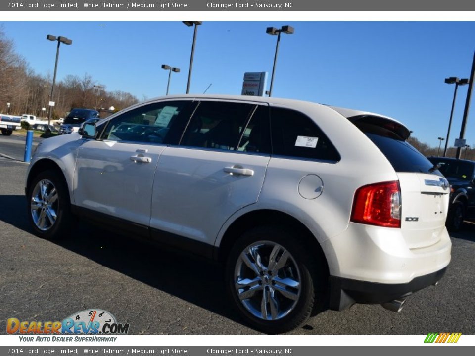 2014 Ford Edge Limited White Platinum / Medium Light Stone Photo #33