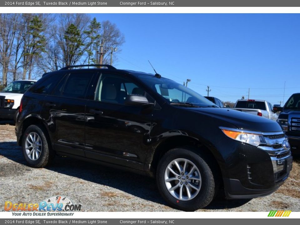 2014 Ford Edge SE Tuxedo Black / Medium Light Stone Photo #1