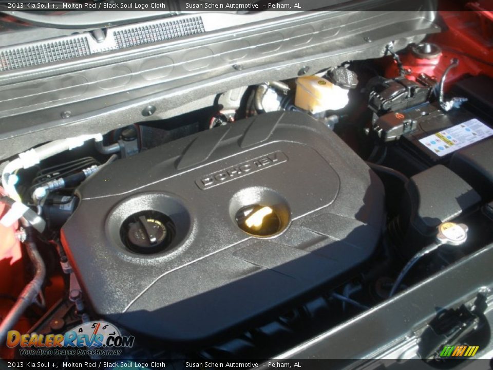 2013 Kia Soul + Molten Red / Black Soul Logo Cloth Photo #9