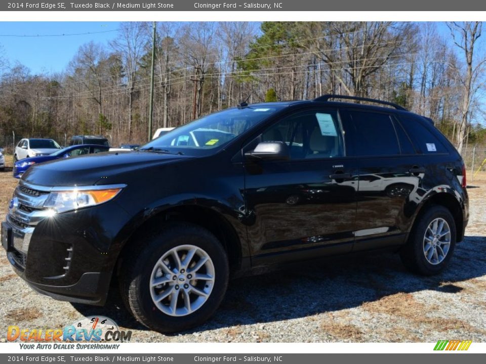 2014 Ford Edge SE Tuxedo Black / Medium Light Stone Photo #3