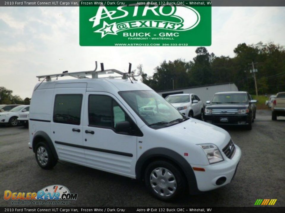 2010 Ford Transit Connect XLT Cargo Van Frozen White / Dark Gray Photo #1