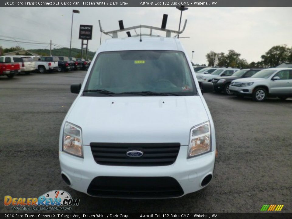 2010 Ford Transit Connect XLT Cargo Van Frozen White / Dark Gray Photo #2
