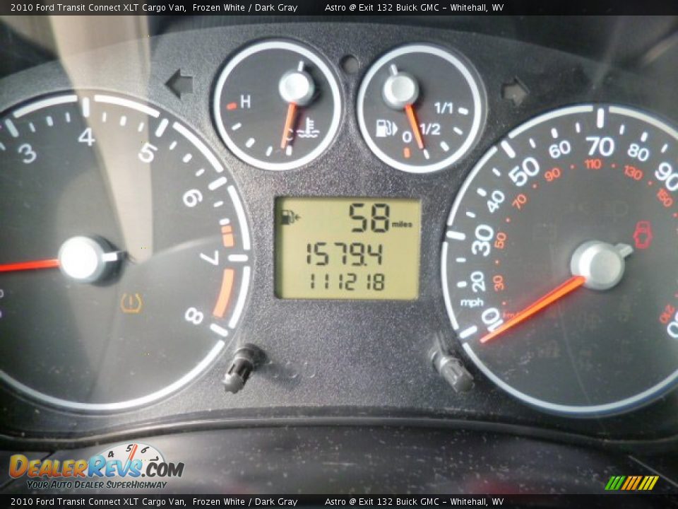 2010 Ford Transit Connect XLT Cargo Van Frozen White / Dark Gray Photo #20